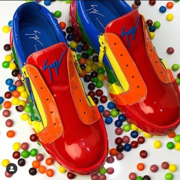 🌈giuseppe zanotti BNIB patent leather lowtop IT36 - Picture 3 of 16